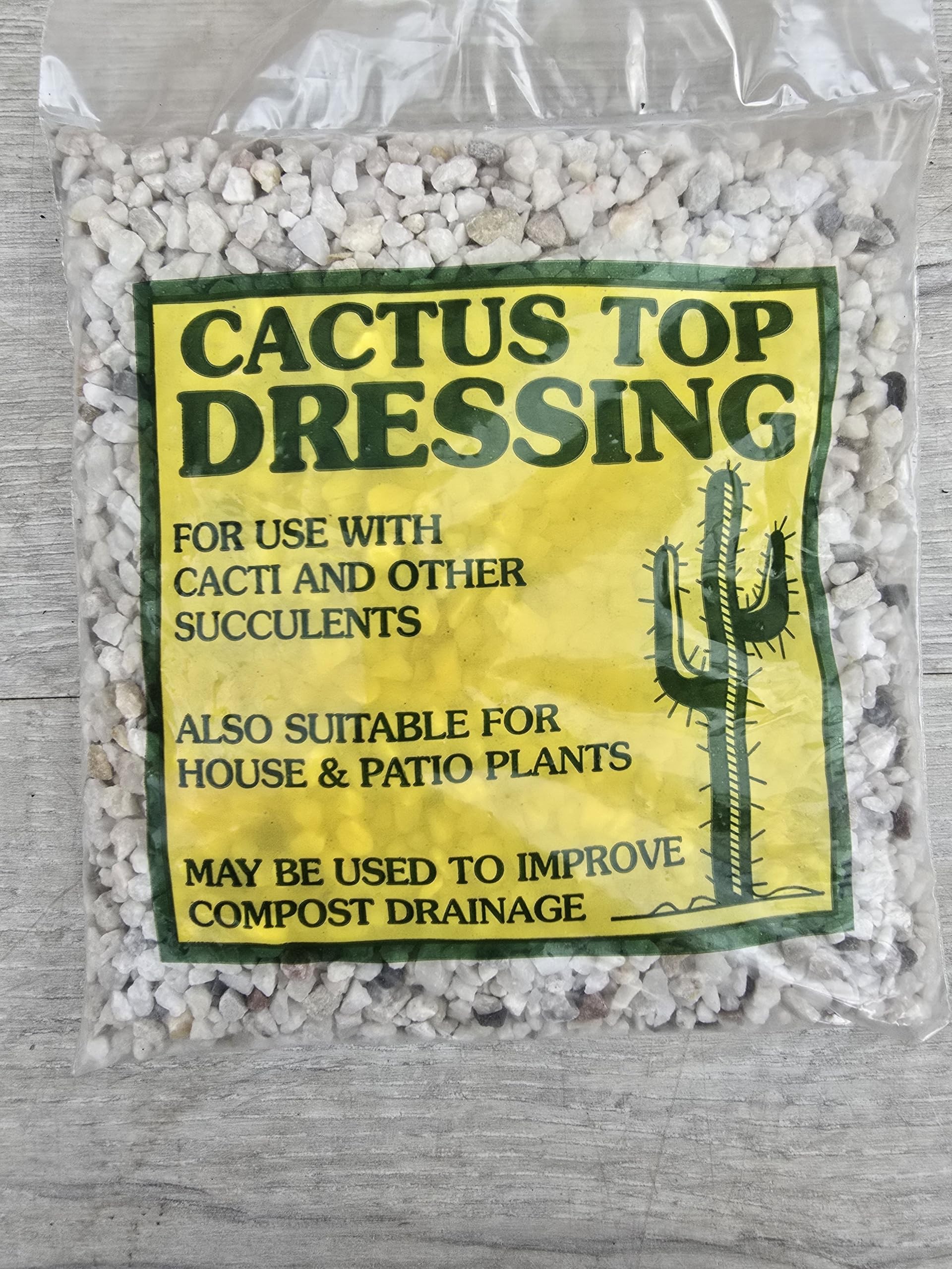 Pugh's Cacti White Cactus Top Dressing 800G. Great For Cacti/Cactus, Succulents And Houseplant/Indoor Plants. Perfect For Decorating Pots. (White)