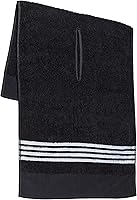 GolfGuys Tour Towel: Large 19x44" Absorbent Terry Cloth Golf Caddy Towel with Center Cut Hole, Durable Multi-Stripe Colors