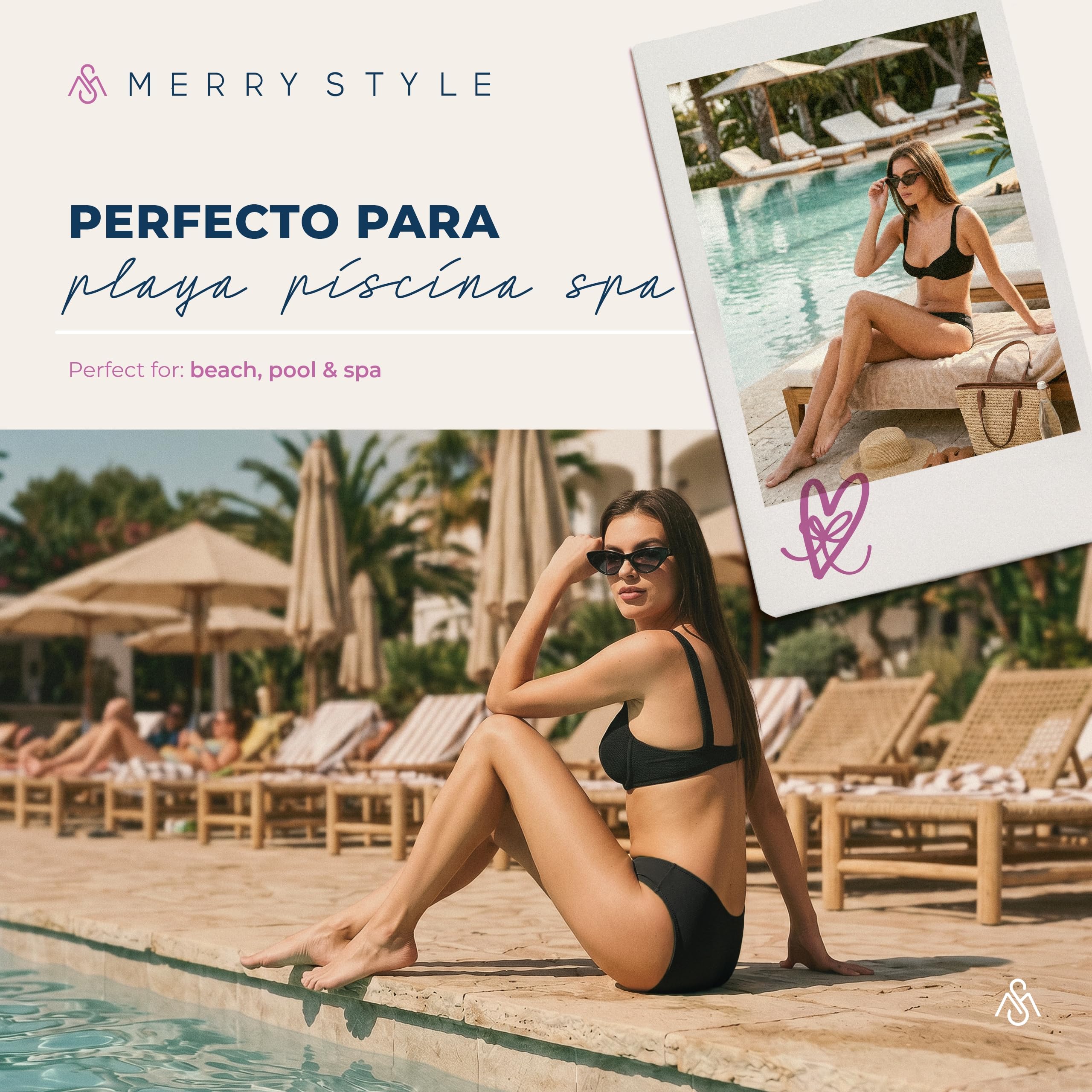Merry Style Bragas para Mujer Braguitas de Bikini Parte de Abajo Bikini para Playa Piscina Trajes de Baño Bañadores Swimwear Mujer MSVR1