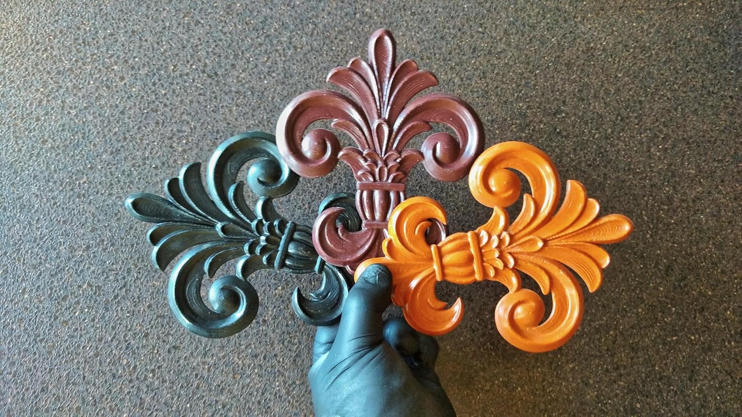 Silicone Mold Fleur de Lis 19.5cm high | Heraldic lilly overlays | mold for clay | mold for resin | Vintage elements