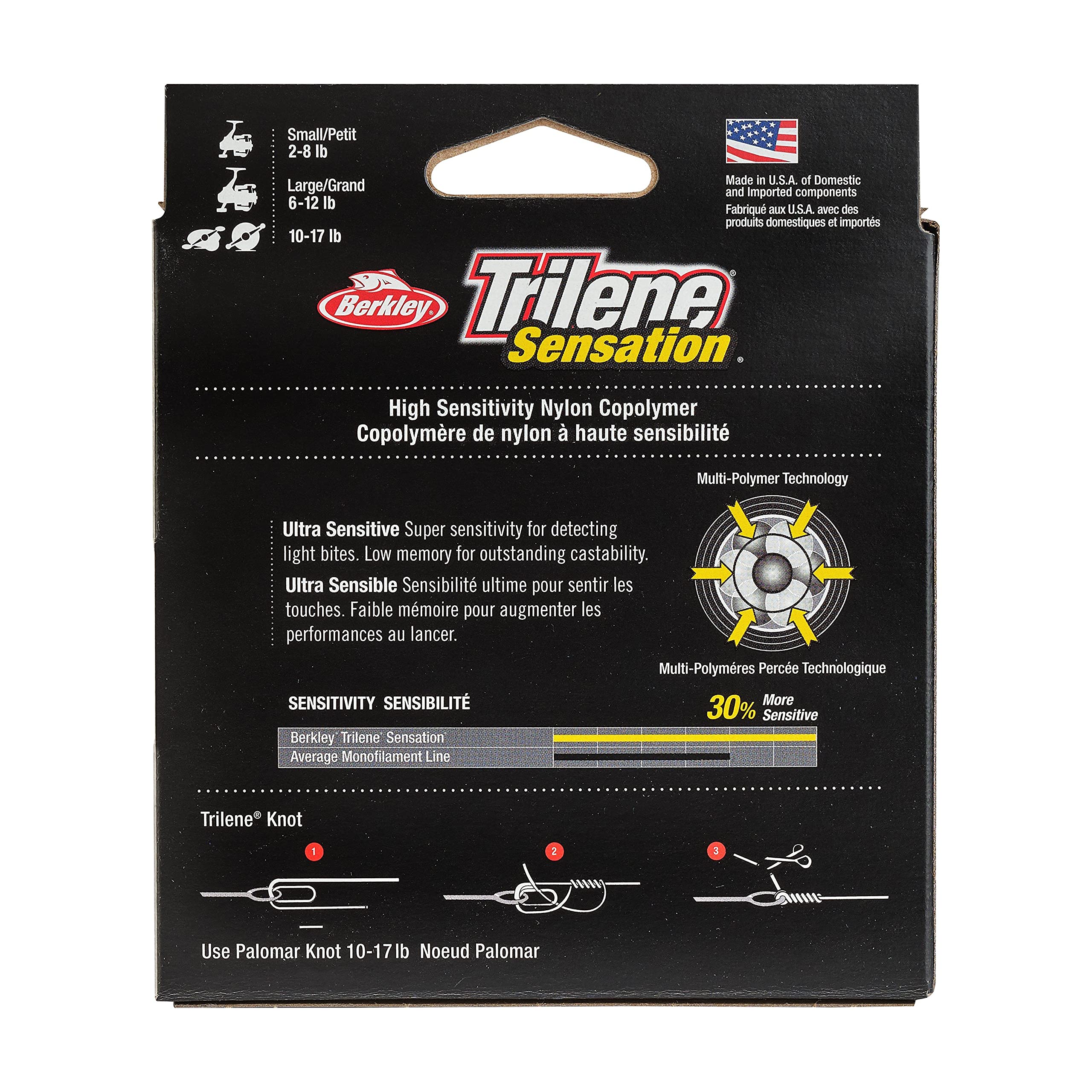 Berkley Trilene® Sensation, Blaze Orange, 10lb | 4.5kg Monofilament Fishing Line, Suitable for Freshwater Environments