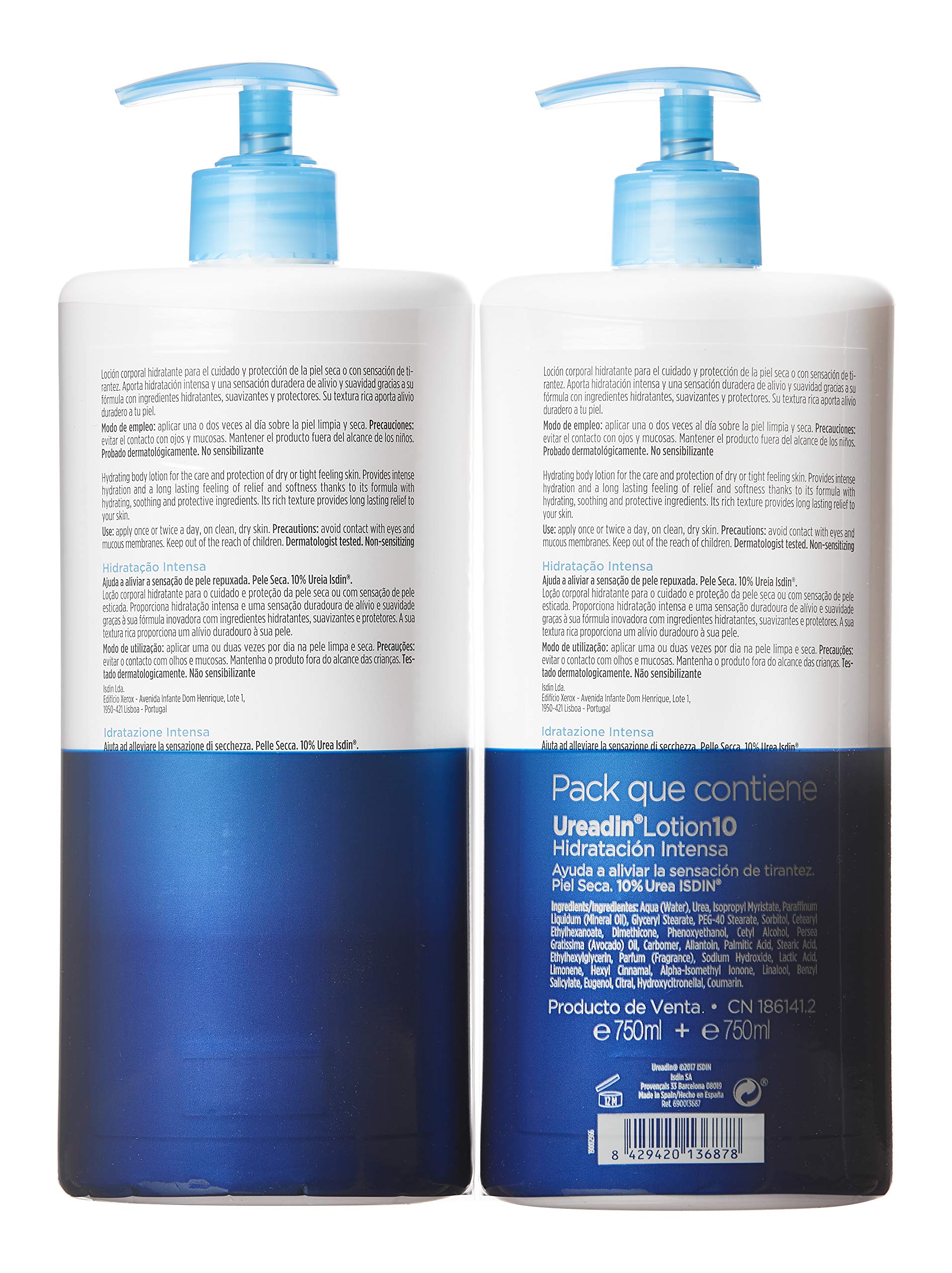 UREADIN LOCION 10 2X750ML 60% DTO. 2ªUNIDAD