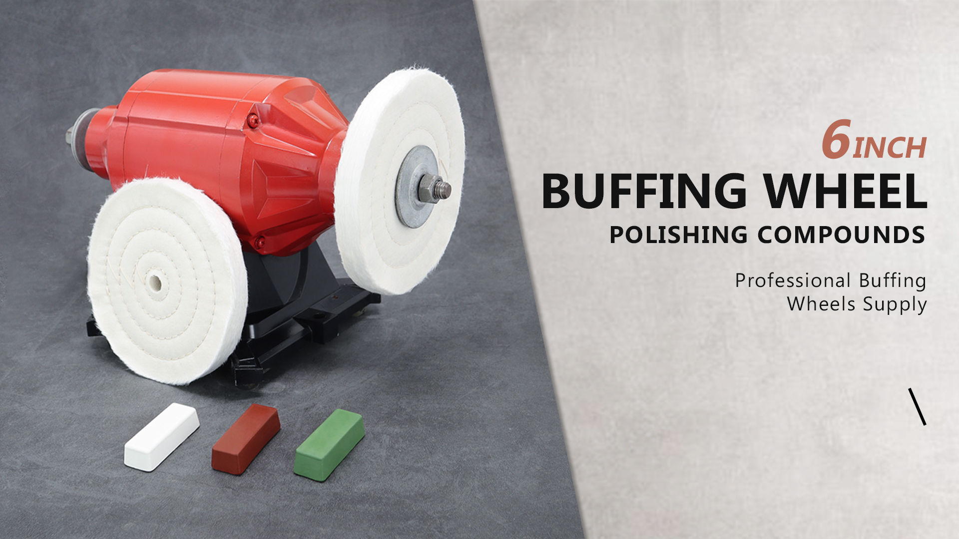Image of SCOTTCHEN 6inch Buffing Polishing Wheels 1 /2 inch Arbor Hole,2 Pcs Fine (40Ply) for Bench Grinder,with Buffing Polishing Cutting Compound 4 Oz.Kit