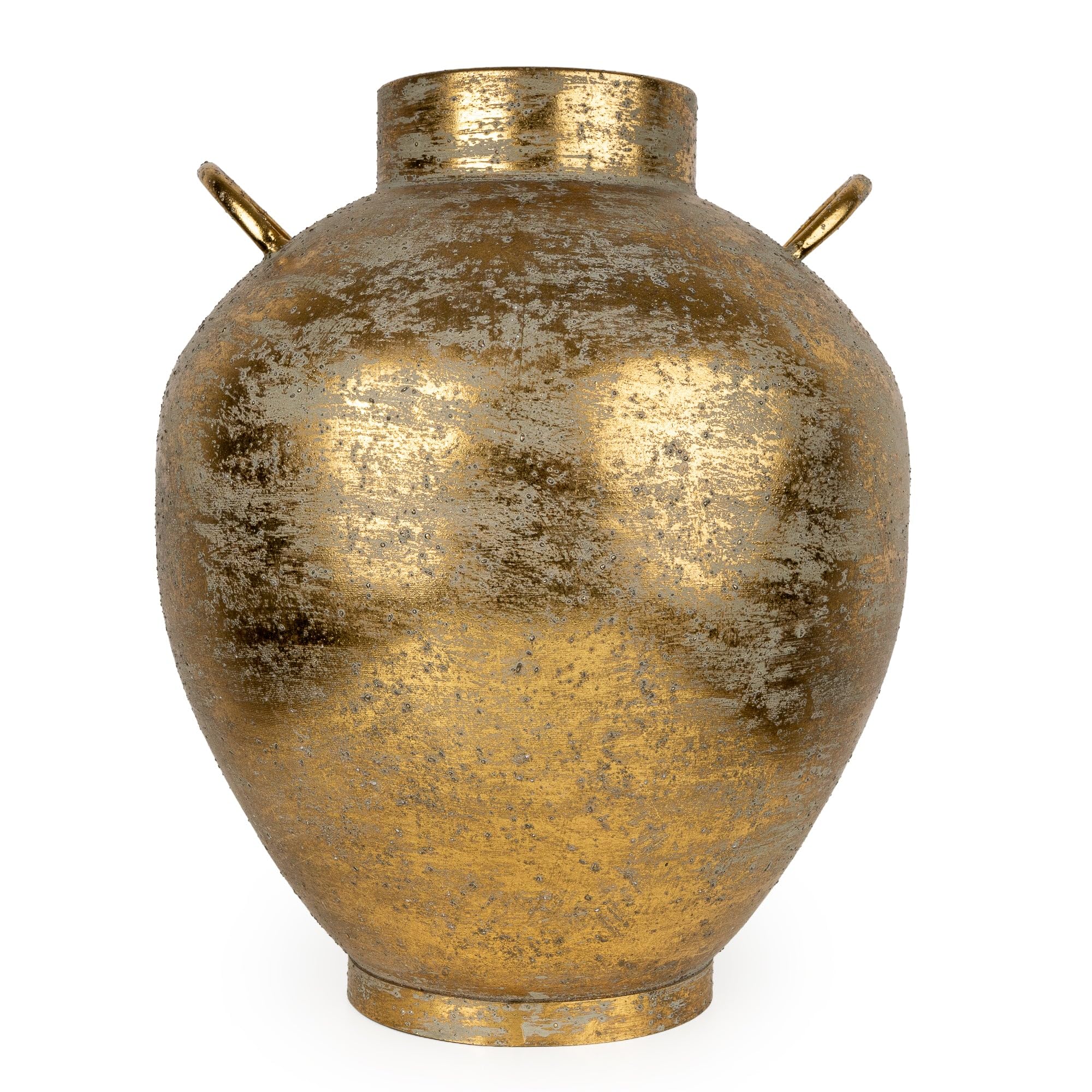 Madison & Mayfair Gold Large Antique Decorative Vase