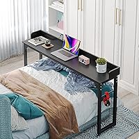 Vista 1 de Mesa para colocar sobre la cama con 4 ruedas, escritorio para colocar sobre la cama, mesas médicas con ruedas de 71 pulgadas de ancho x 40 pulgadas