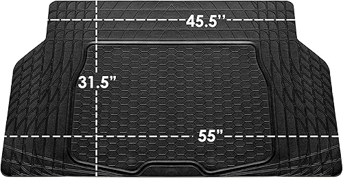 Miniatura 7 de FH Group Monster Eye - Juego completo de alfombrillas de goma con forro de vinilo recortable para maletero  alfombrilla de carga negra, se adapta a