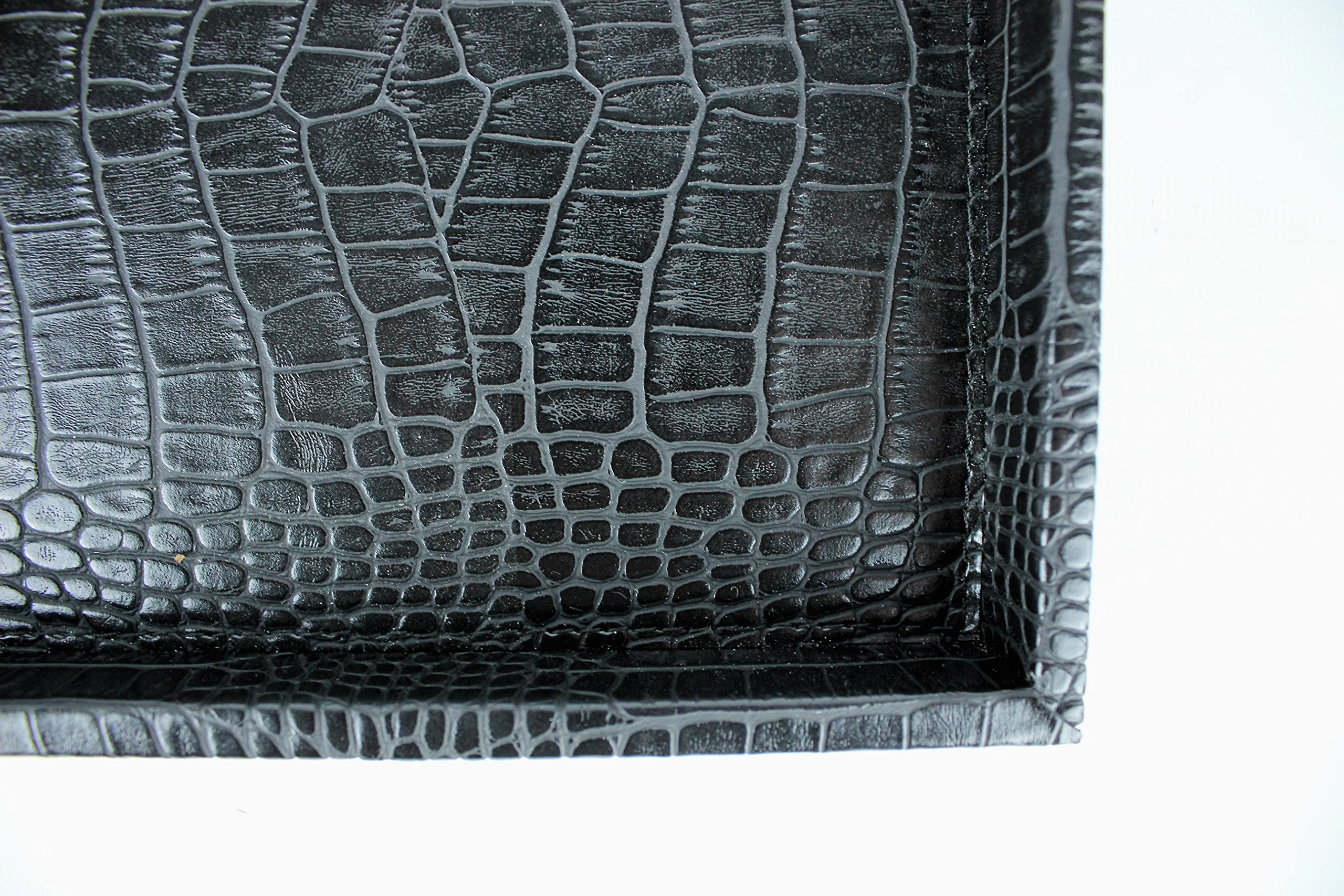 AP-195-A03 Tablett, Kunstleder, schwarz, 36 x 19 x 3 cm