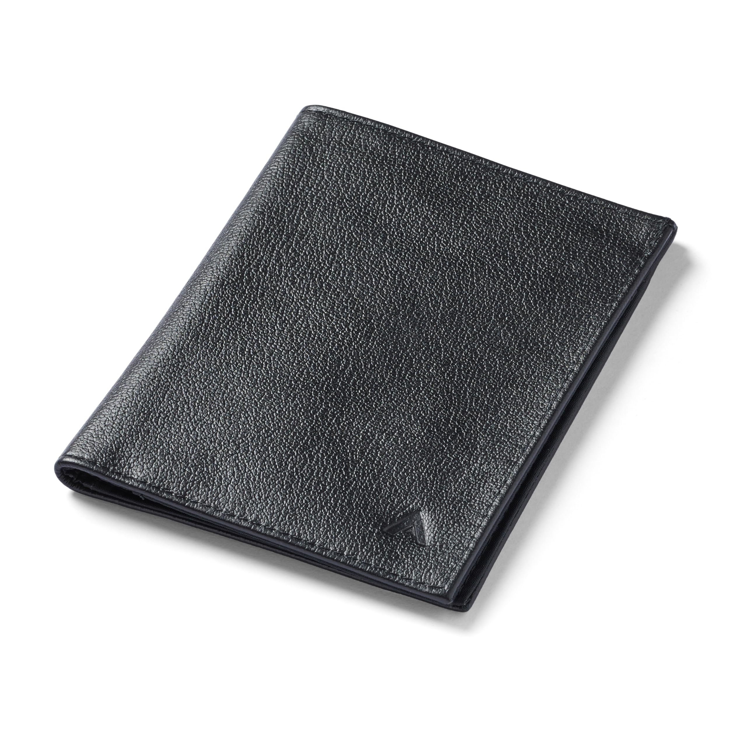 Allett Travel Wallet, RFID Blocking Slim (Leather, Onyx Black)