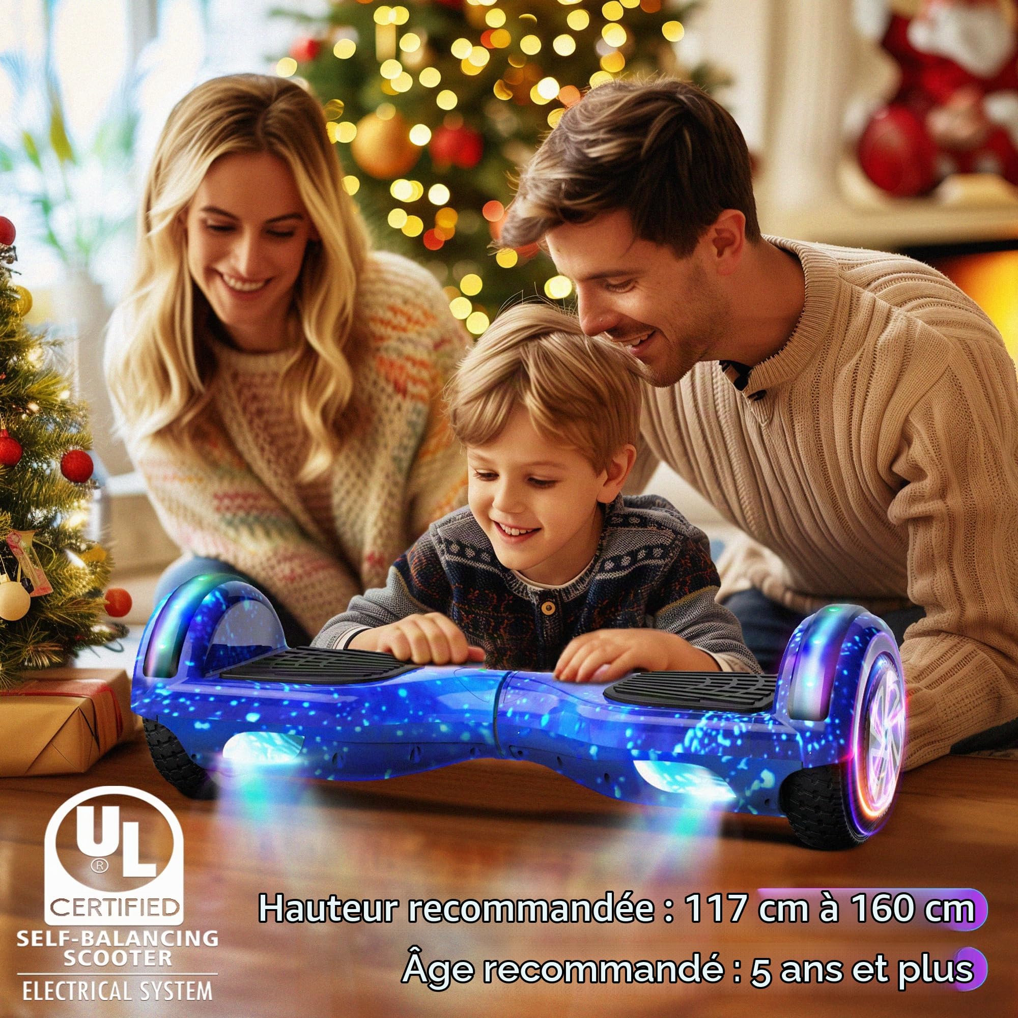 6.5 Pouce Hoverboards électrique Auto-équilibré Bluetooth Intégré pour Enfants
