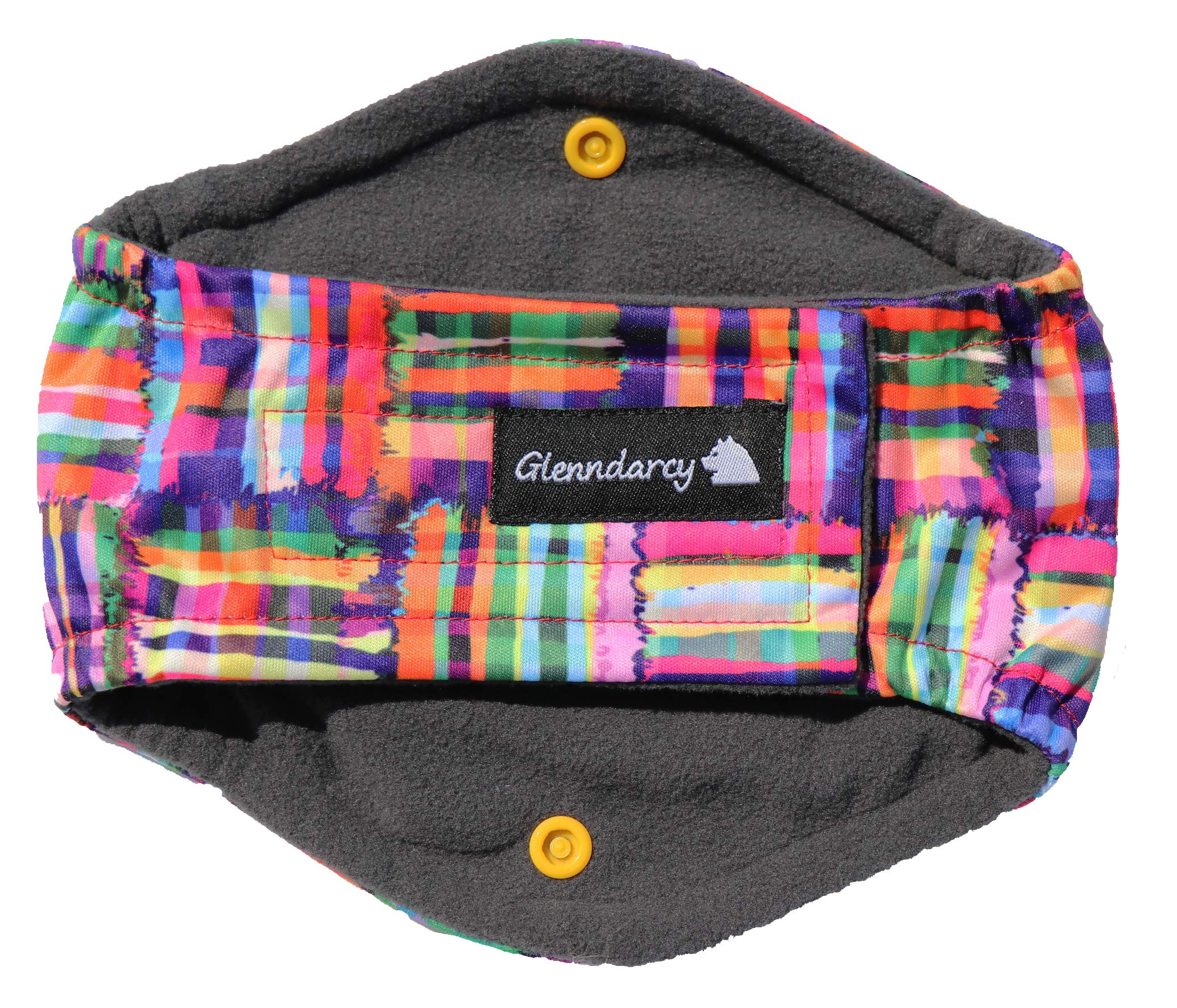Glenndarcy Diamond Multi-Directional Dog Belly Band - Urine Incontinence - Patchwork Large and 2 Washable Pads