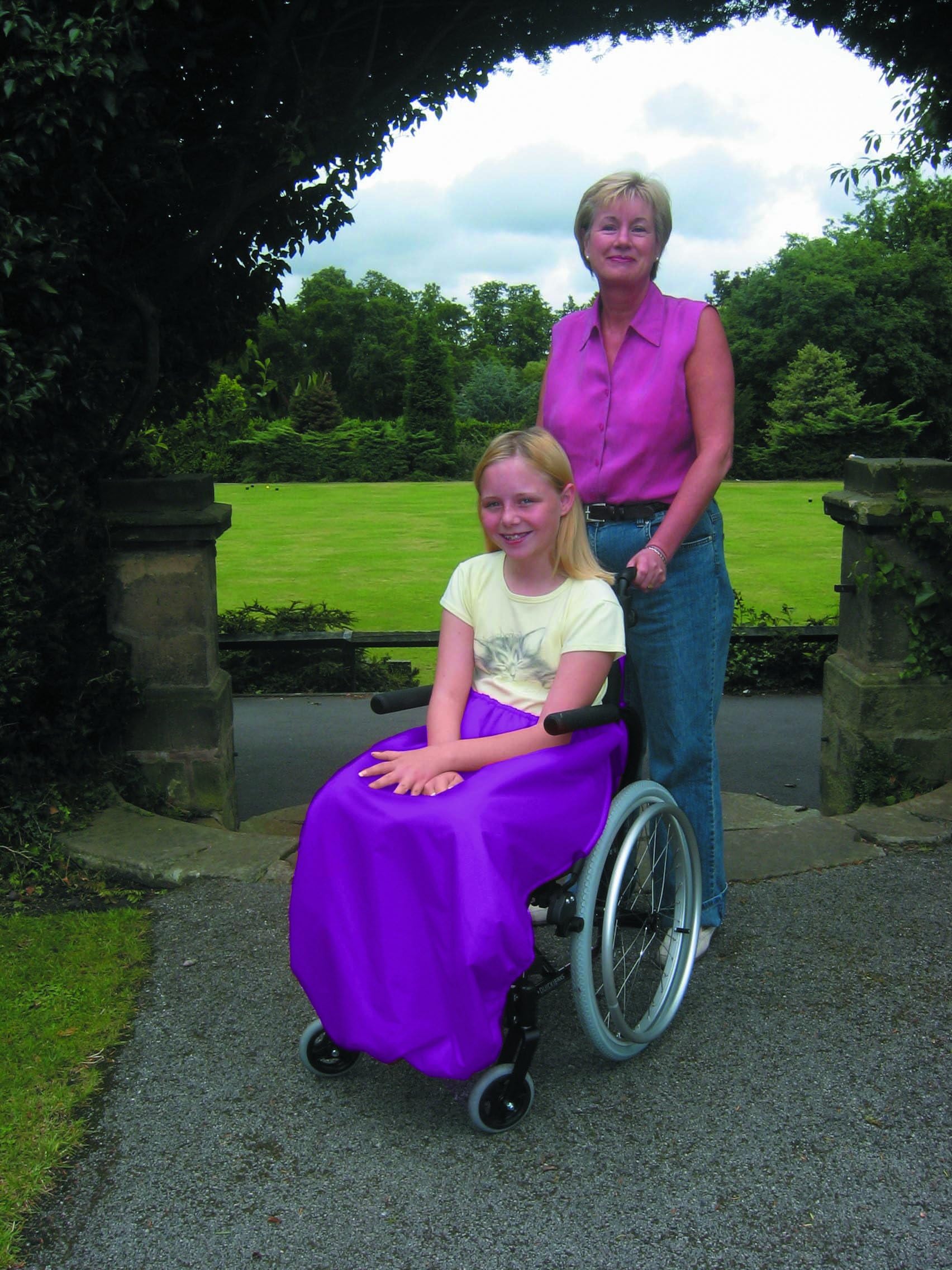 Sheerlines Cuckoo Children's Waterproof Wheelchair Leg Cover - Violet