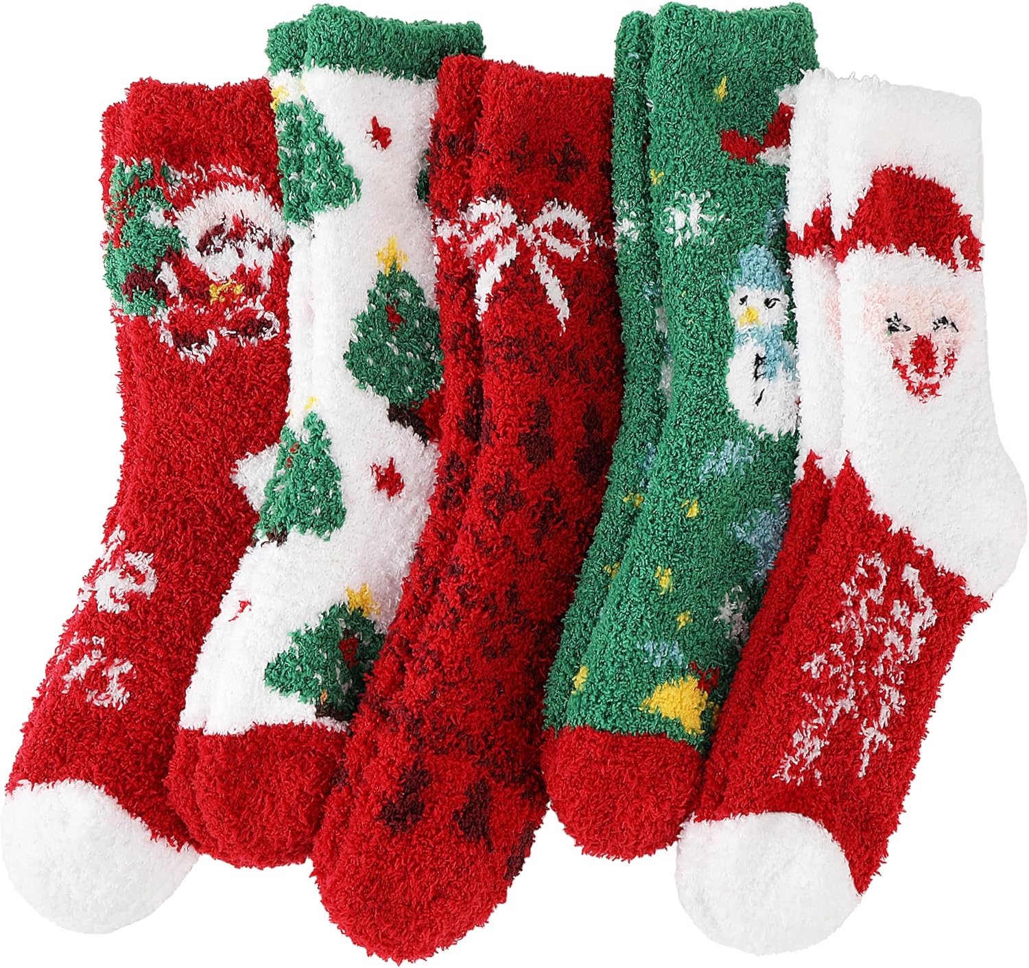 ProEtrade Fuzzy Socks for Women Teen Girls Fluffy Christmas Cozy Slipper Cabin Soft Winter Warm Fleece Socks