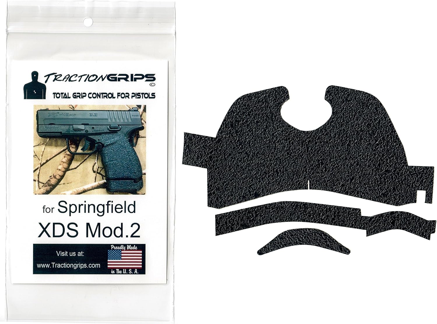 Tractiongrips Rubber Grip Tape for Springfield XDS Mod.2