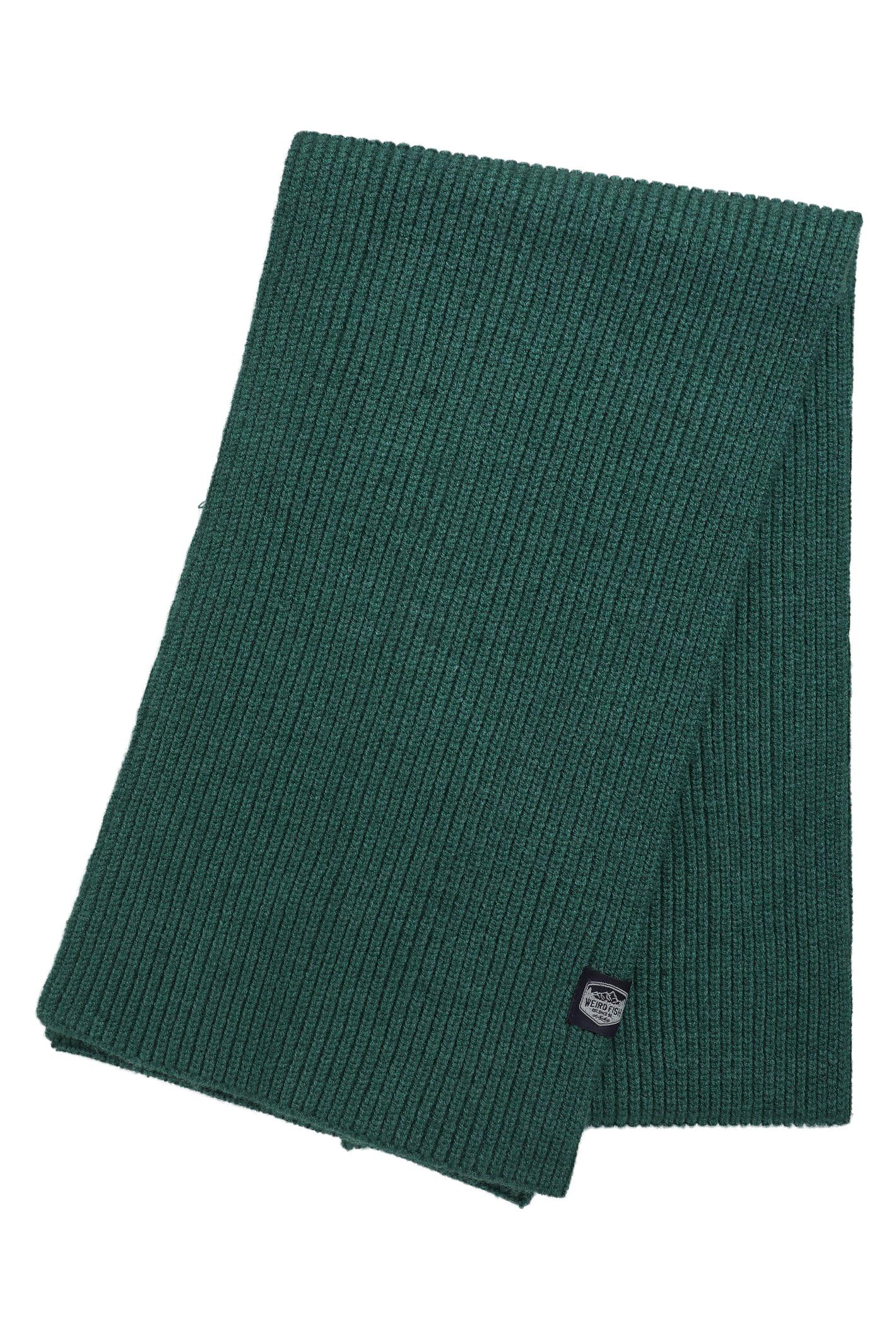 Weird Fish Stornoway Ribbed Scarf Cedar Green Size ONE