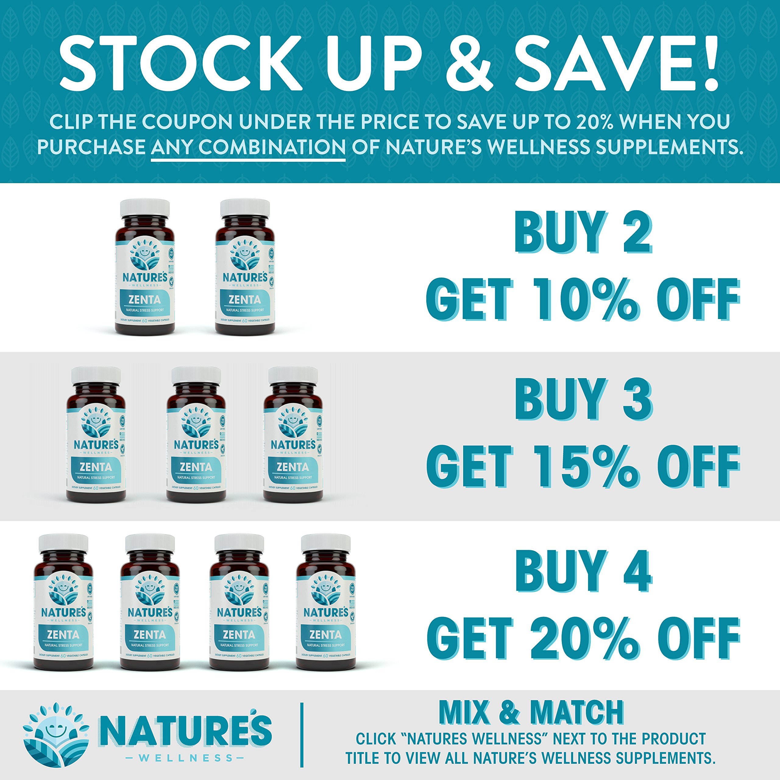 ZENTA The Natural Anxiety Relief and Anti Stress Supplement to Help