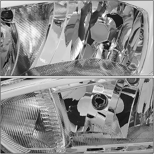 Miniatura 3 de Par de lámparas de montaje de faros delanteros de esquina ámbar con carcasa cromada compatibles con Ford Focus 3 generación 15-18