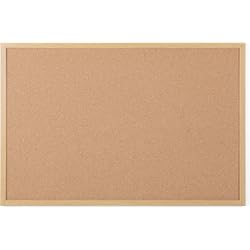 Placas De Corcho Blanco Para Techos Bi-Office Earth Executive - Tablero de Corcho de Marco de MDF Roble, 60 x 45 cm