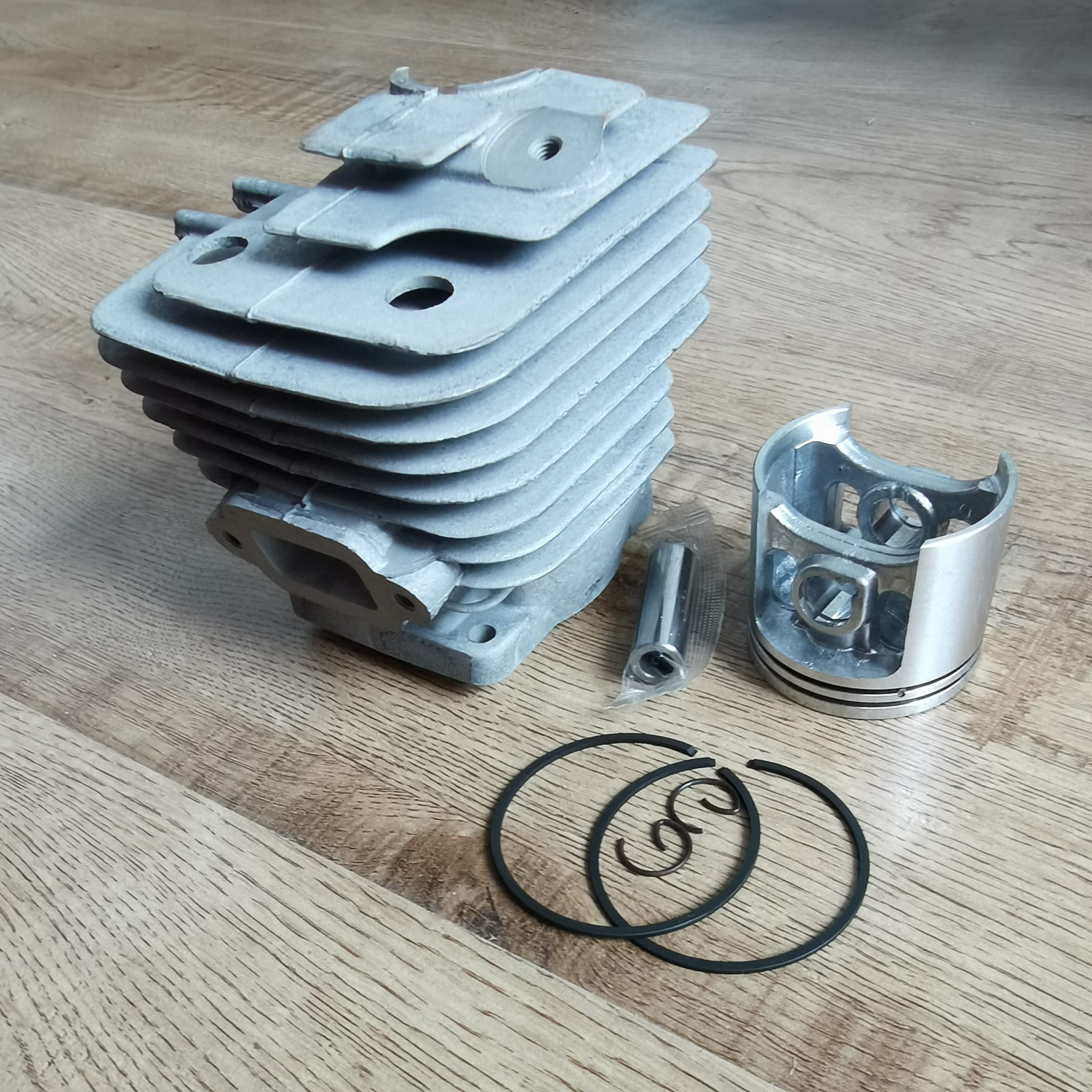 DUNLAP Zestaw tłoka cylindra platerowanego Nikasilem pasuje do części zamiennych do pił łańcuchowych MS361 47MM