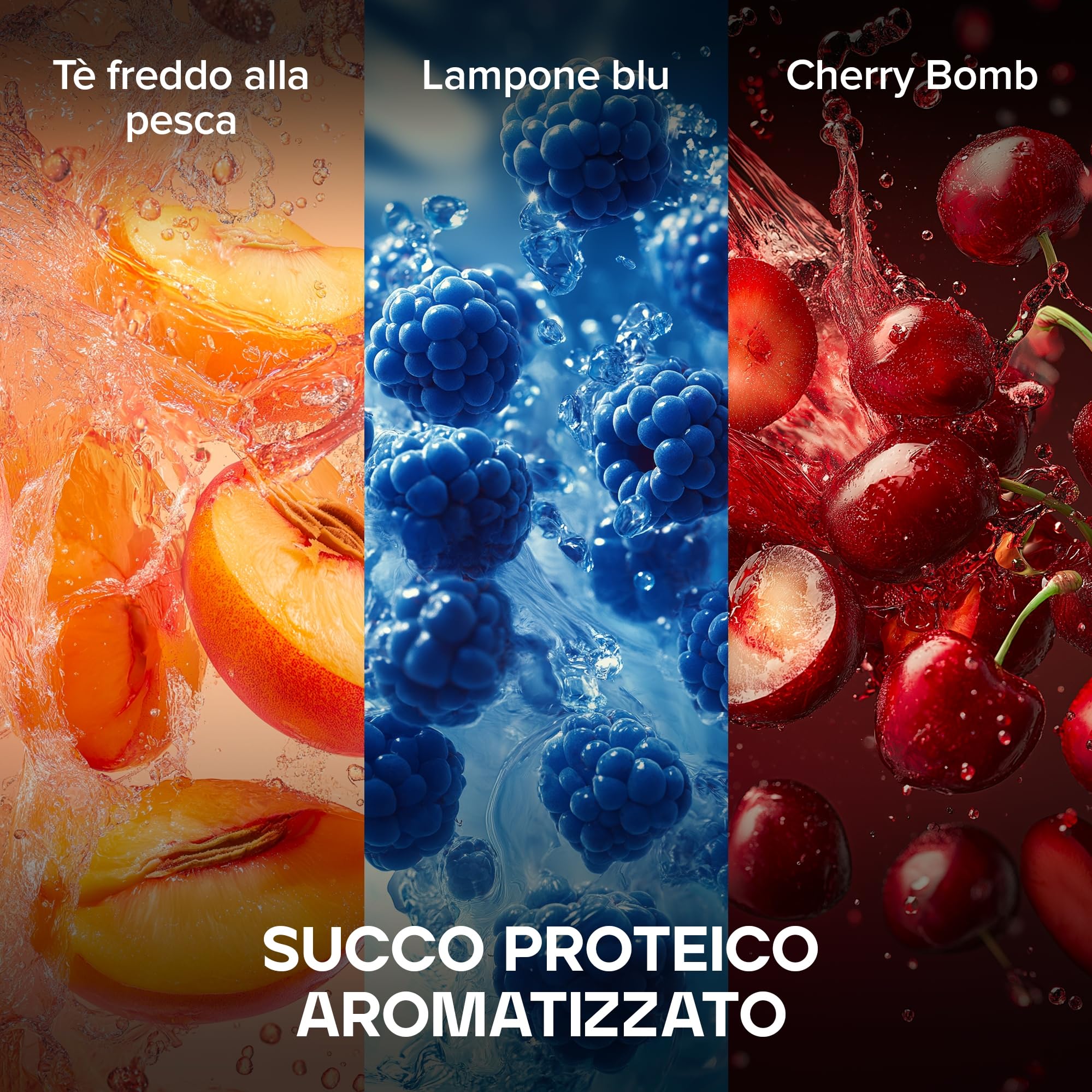 Bulk Clear Whey Isolate Meno Dolce | Tè Freddo alla Pesca | 20g di Proteine per Porzione | Basso Contenuto di Zuccheri | Gusto Fruttato | 86 Calorie | Assorbimento Rapido | Bevanda Proteica | 500g