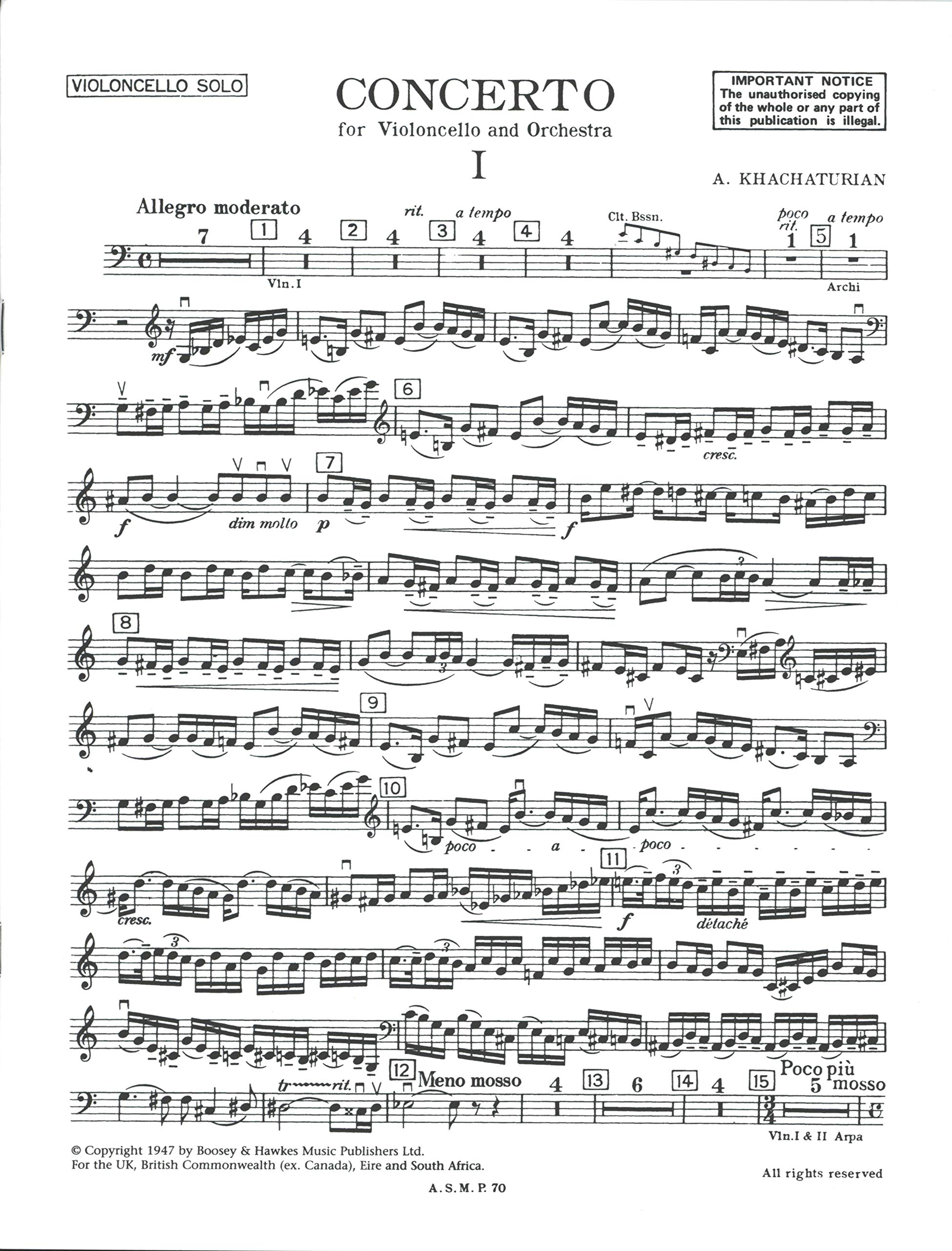 Konzert für Violoncello und Orchester: Violoncello und Orchester. Klavierauszug mit Solostimmen.
