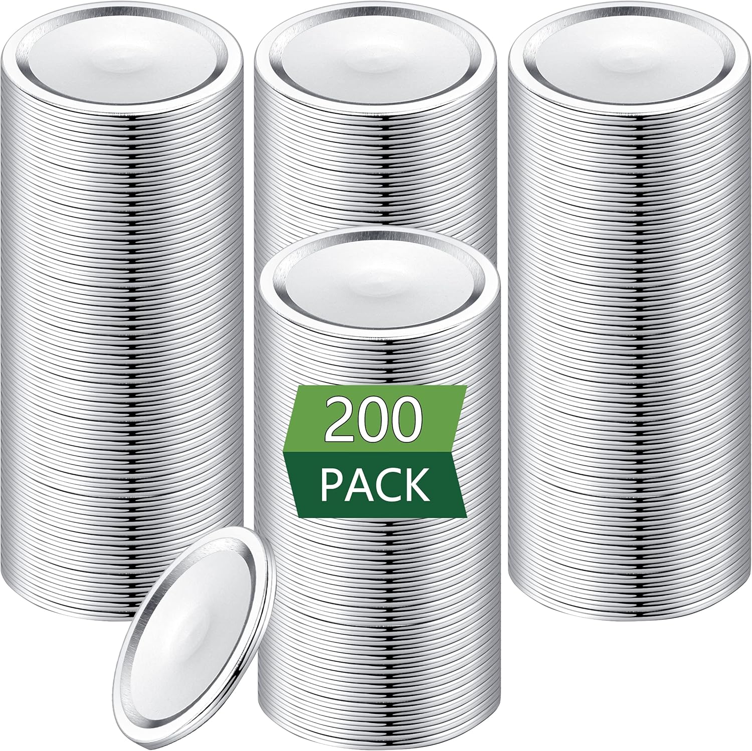 200Count,[Wide Mouth] Canning Lids for Ball, Kerr Jars