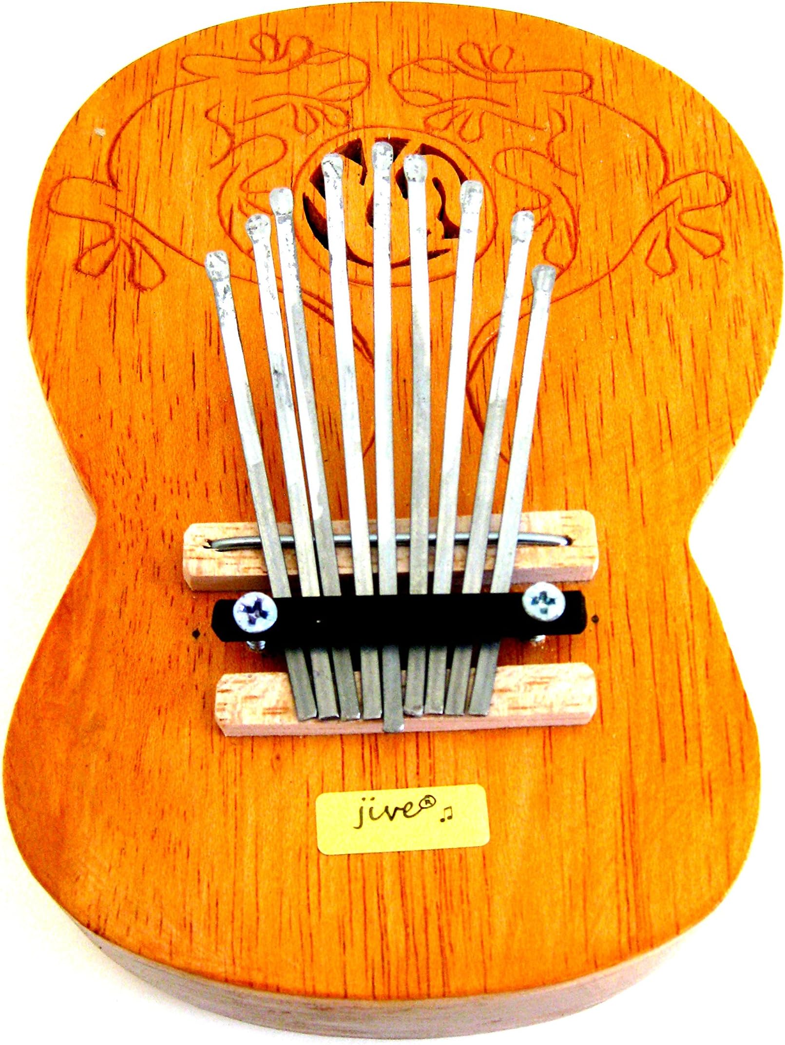 Kalimba Thumb Piano 7 Keys Tunable Percussion Double Kalimba LARGE SIZE, Hardwood - JIVE® BRAND