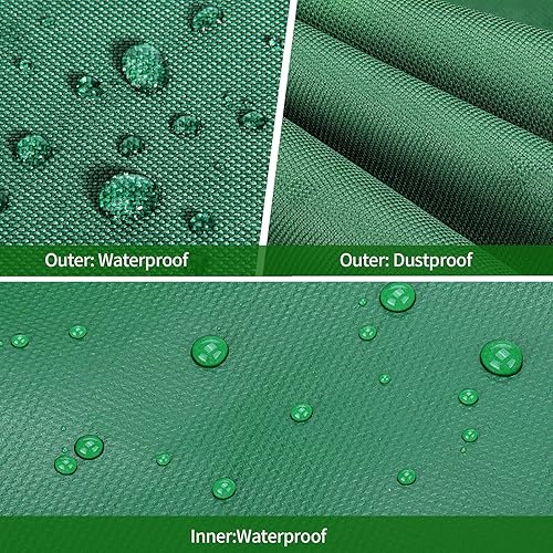 Miniatura 6 de Bolsa de almacenamiento para árbol de Navidad de 9 pies, contenedor grande de almacenamiento para árbol de Navidad, impermeable, antidesgarros,