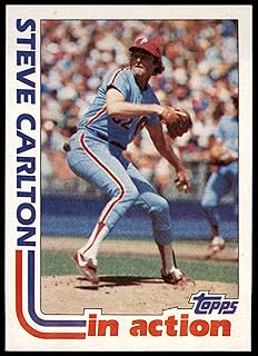 1982 Topps # 481 In Action Steve Carlton Philadelphia Phillies (Baseball Card) NM/MT Phillies