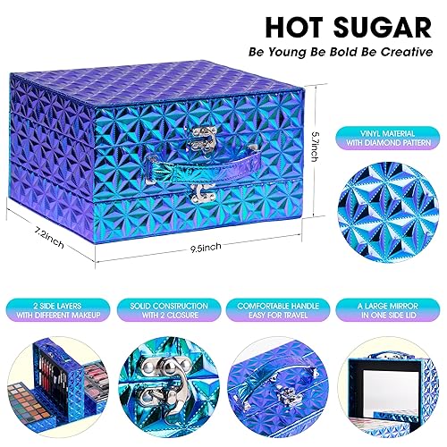 Miniatura 3 de Hot Sugar Kit de maquillaje para niñas preadolescentes de 10 a 12 años, juego de regalo de cumpleaños y Navidad para adolescentes de 16 a 18 años,