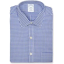 Brooks Brothers Regular Fit Cotton Mixed Check Plaid Pocket Dress Shirt,