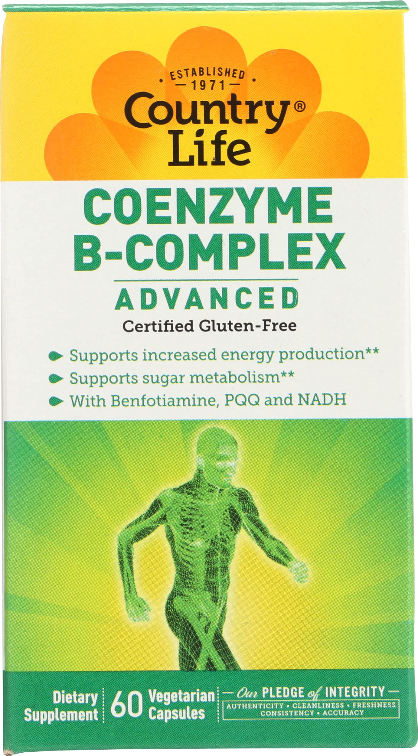 Buy Country Life Coenzyme Advanced B Vitamins B1, B2, B6, B12