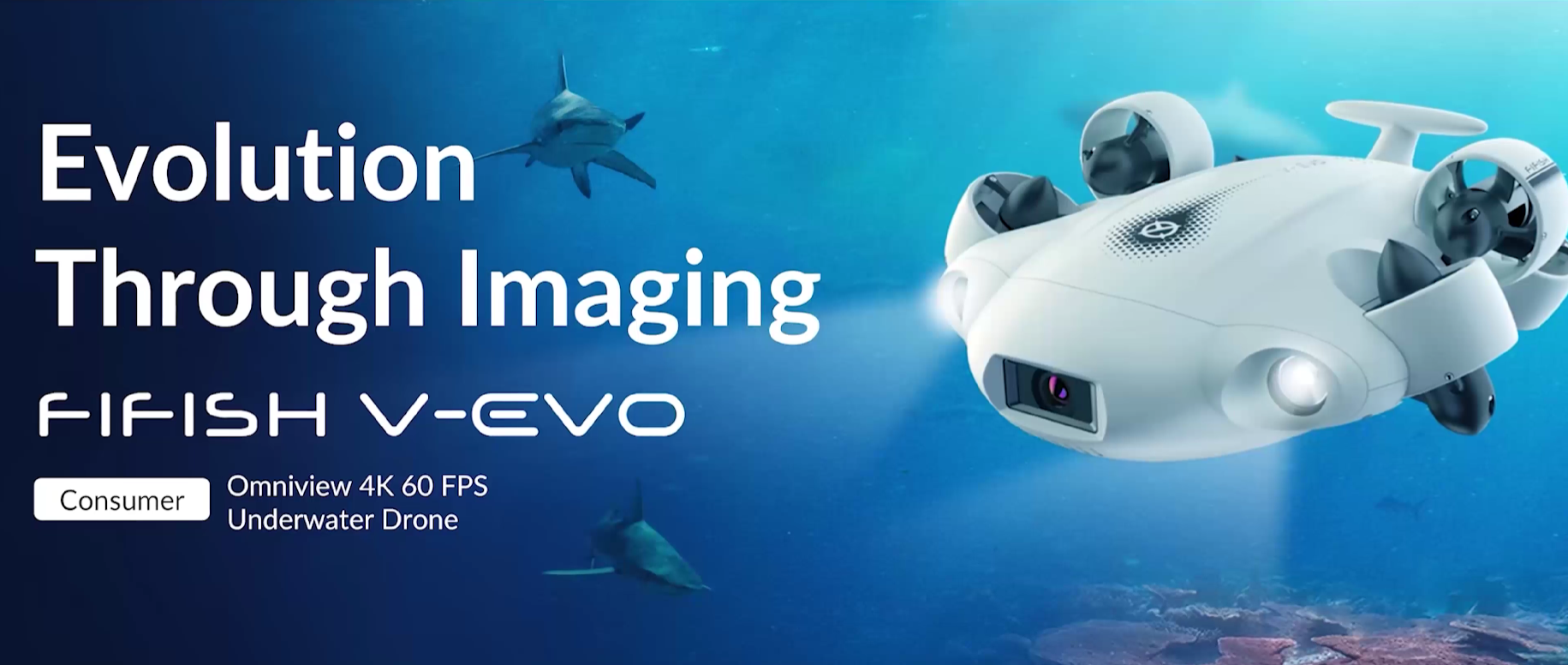 Drone Subacqueo FIFISH V-EVO Con Braccio Robotico - 4K 360° Per Immersioni Fino A 100m - Foto 2