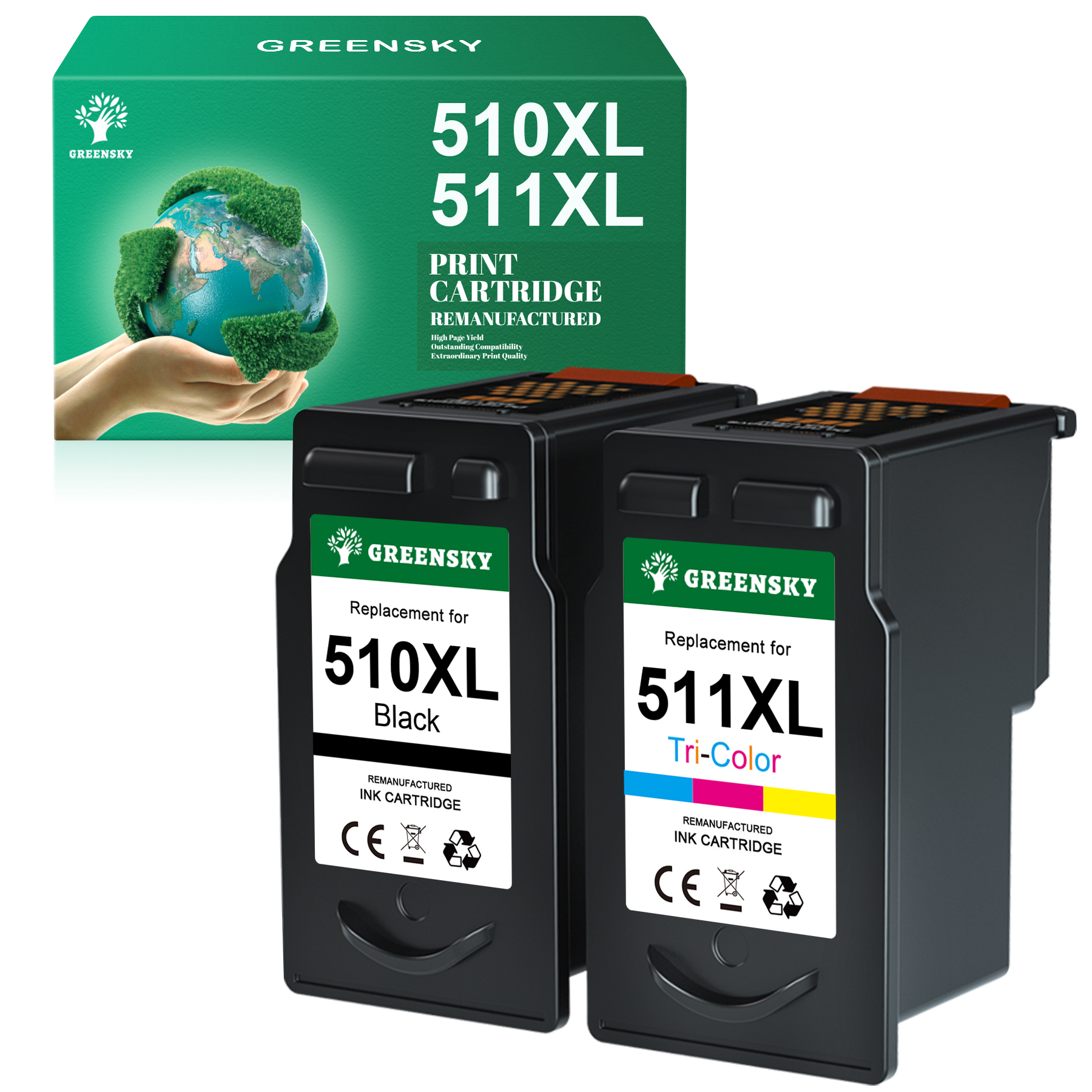 Kit Di Ricarica Per Cartucce Canon Pixma MP495, MX330, MX510, MX511 – Nero E Colore, Refill Facile