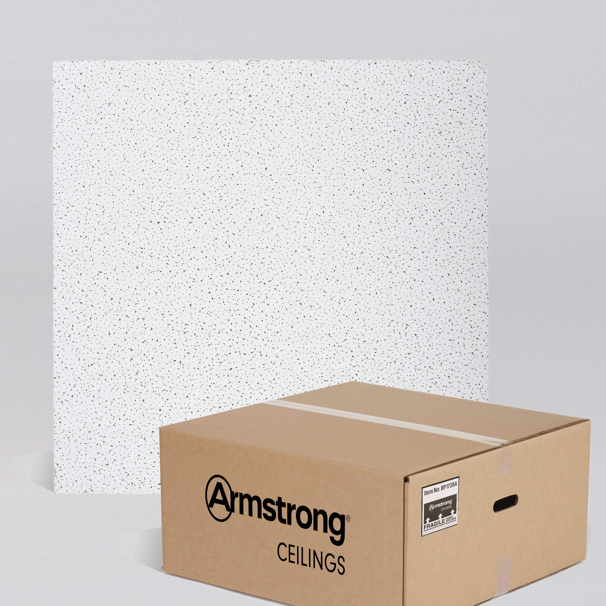 Armstrong Ceiling Tiles; 2x2 Ceiling Tiles – HUMIGUARD Plus Acoustic Ceilings for Suspended Ceiling Grid; Drop Ceiling Tiles Direct from the Manufacturer; FINE FISSURED Item 1728-16 pc Layin White