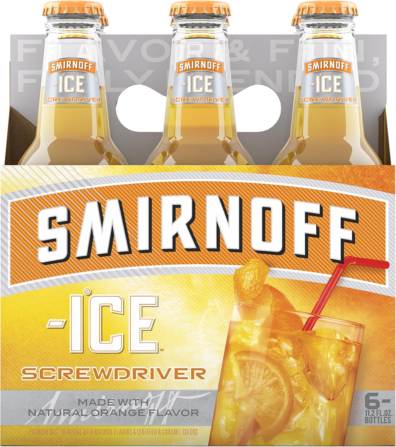 Smirnoff Screwdriver, 6pk, 12 oz bottles, 5.8 ABV