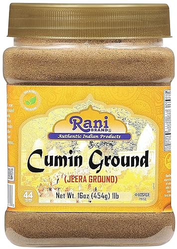 Rani Cumin (Jeera) Powder Spice 16oz (1lb) 454g PET Jar ~ All Natural | Vegan | Gluten Friendly | NON-GMO | Kosher | Indian Origin