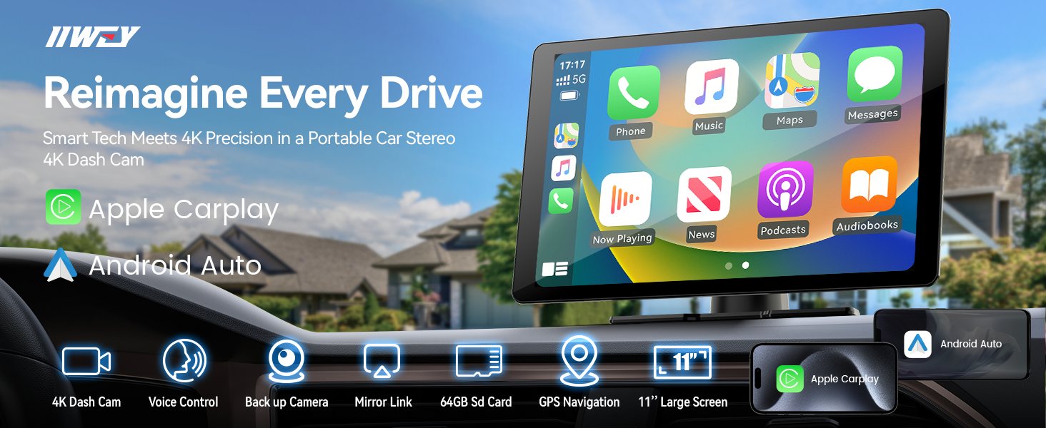 ⭐️大幅値引き⭐️ 4K大画面⭐️11.26㌅ CarPlay Android Amazon.com: 11