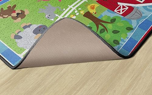 Miniatura 85 de Flagship Carpets Alfombra antideslizante para niños y bebés, para aprendizaje en casa o aula, sala de juegos o dormitorio de niños, 5 x 8 pies