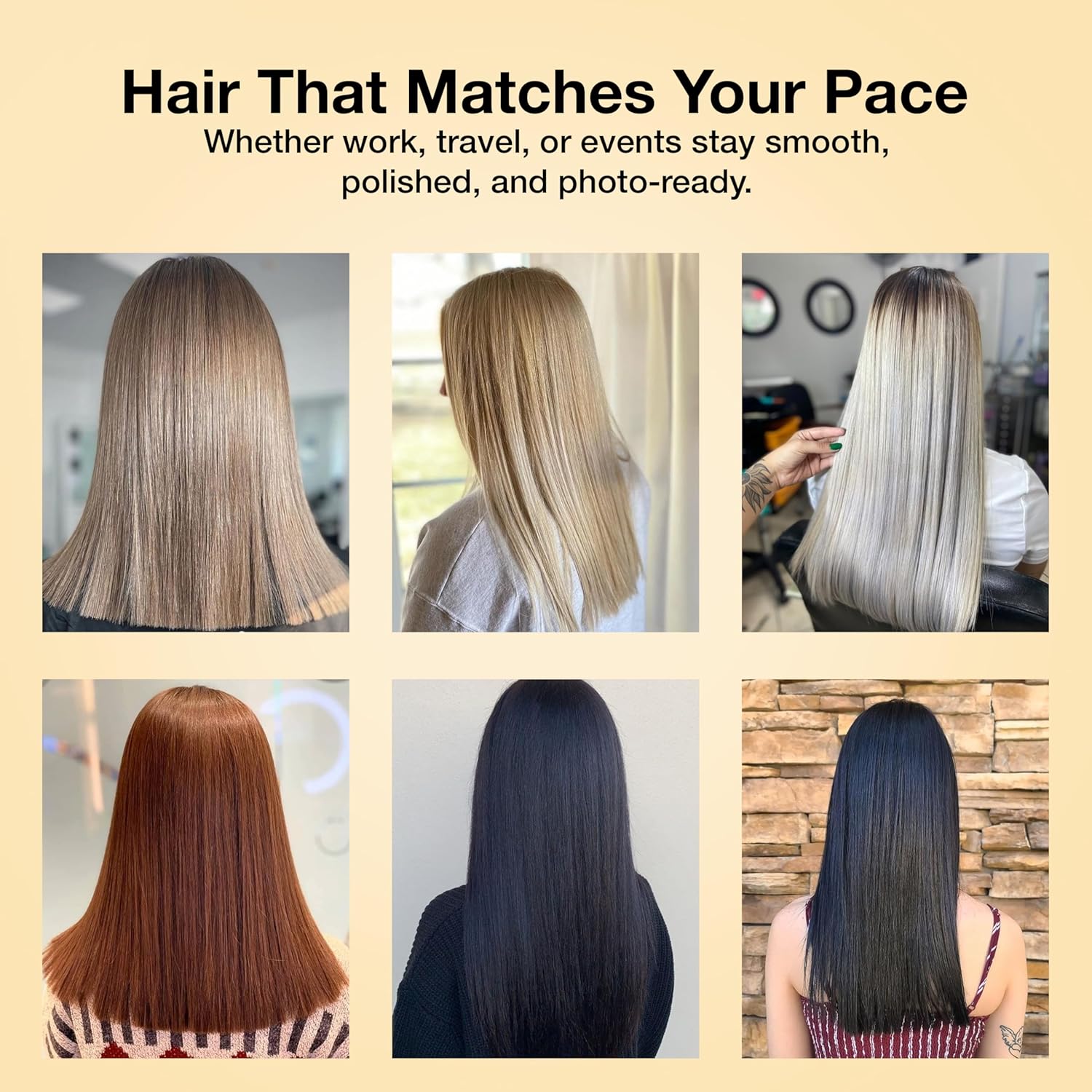 Keratin Hair Treatment Frizz Control Salon Smoothing Long Lasting Cream for All Frizzy Free Curly Dry Damaged - Professional Brazilian Complex Blowout Straightening For Silky Smooth - 3.4 Ounce - Image 11