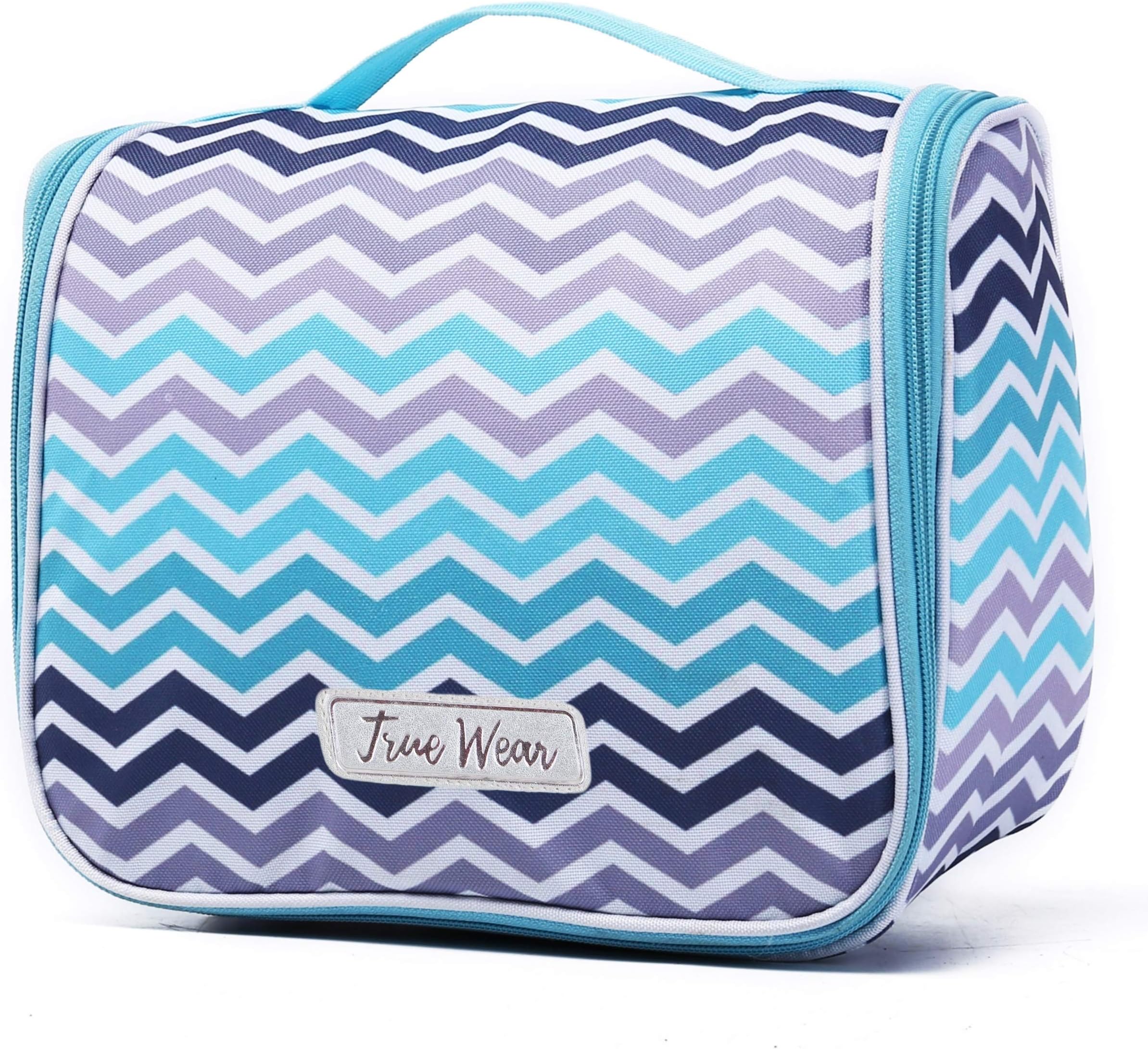 Chapter: True Colors. Large Makeup & Cosmetic Hanging Toiletry Bag Travel Organizer for Men & Women - Santorini Mood