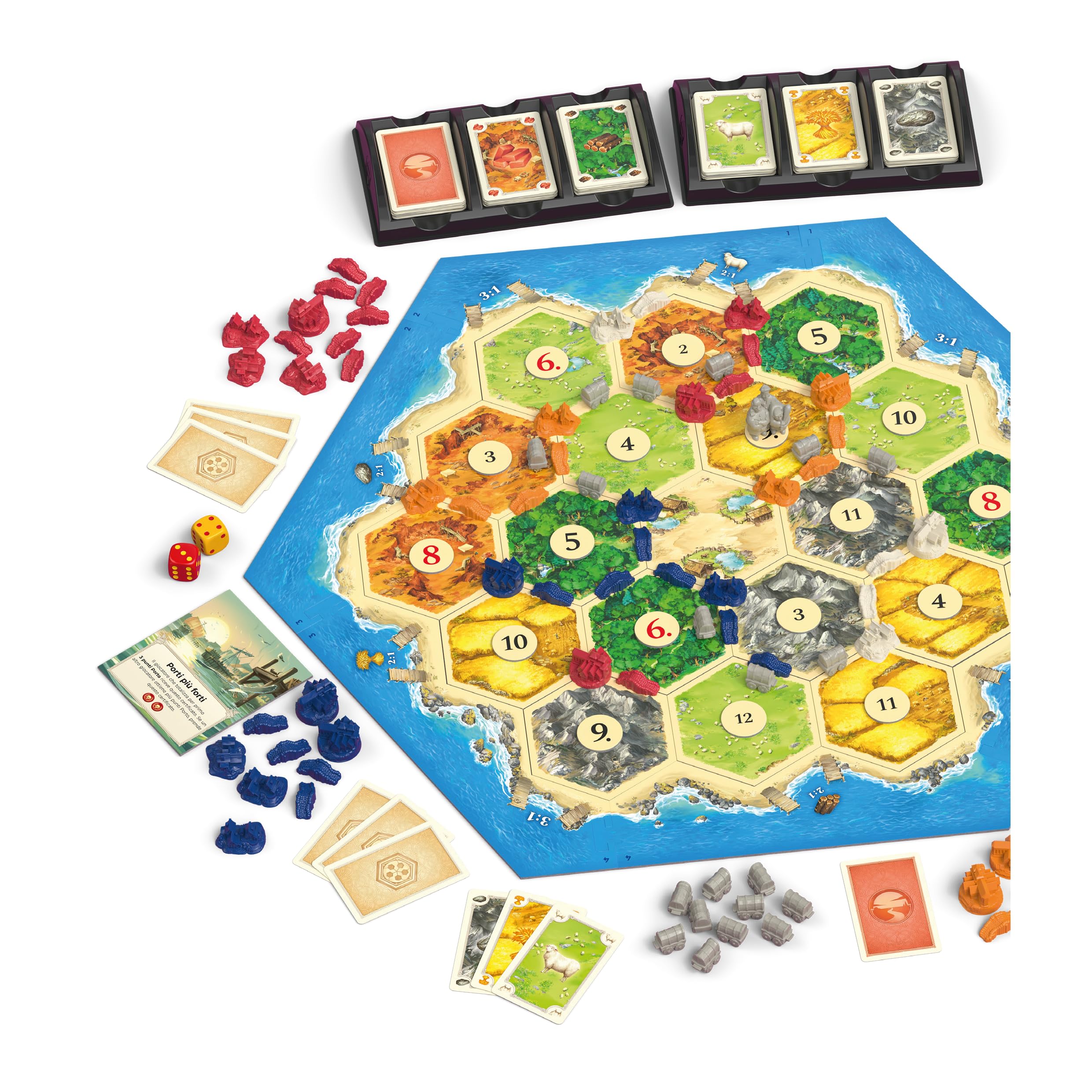 Giochi Uniti - CATAN Relaunch: Mercanti e Barbari – Gioco da tavolo, 2-4 Giocatori, 10+ Anni, GU834, Edizione italiana [versione attuale]