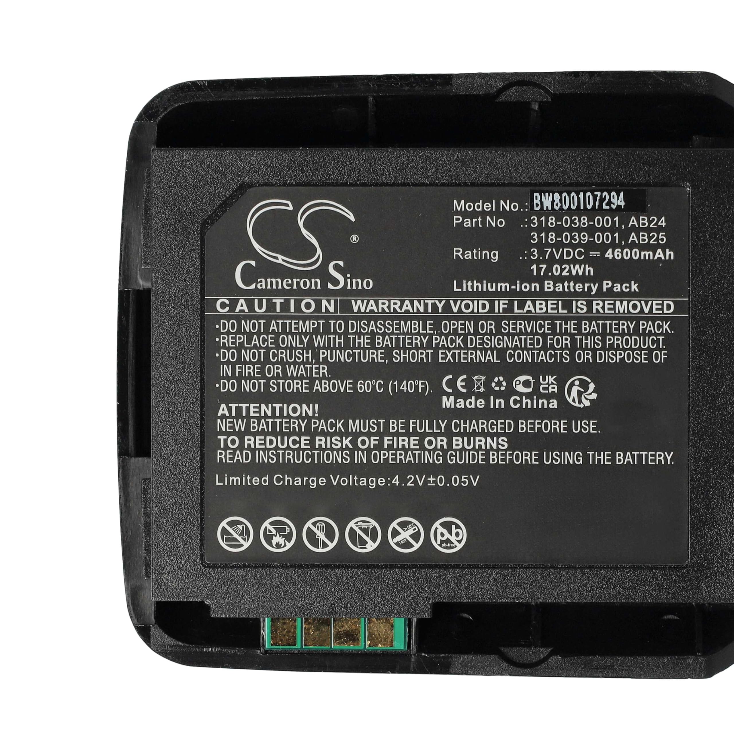 vhbw Akku kompatibel mit Intermec CN50