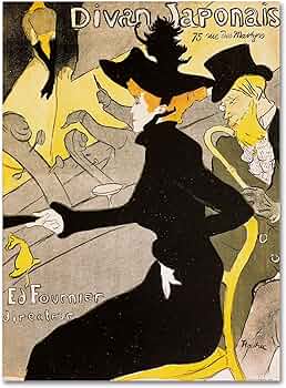 Amazon.com: Trademark Fine Art ' Divan Japonais ' Canvas Art by