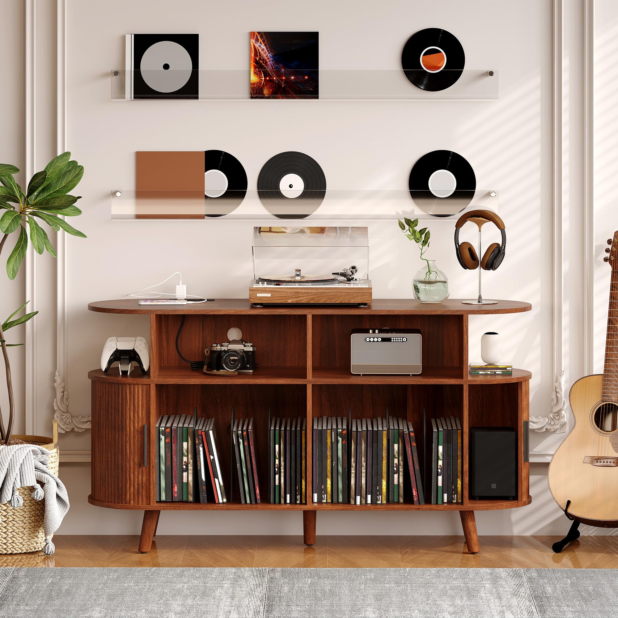 Amazon.com: Garvee 55'' Fluted Mid Century Modern Turntable