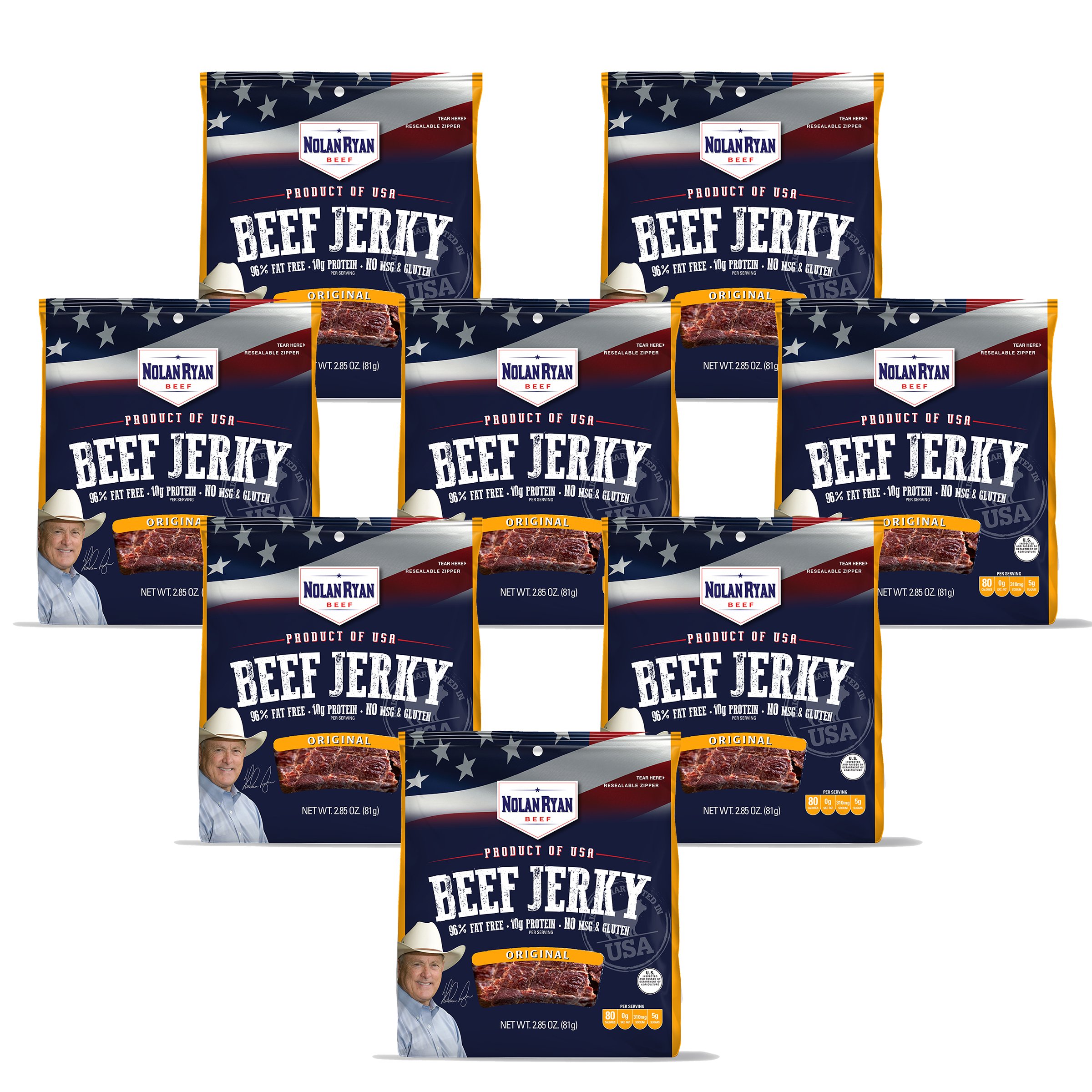 Nolan Ryan Beef Jerky, 2.85 Oz (8-pack) (Original)