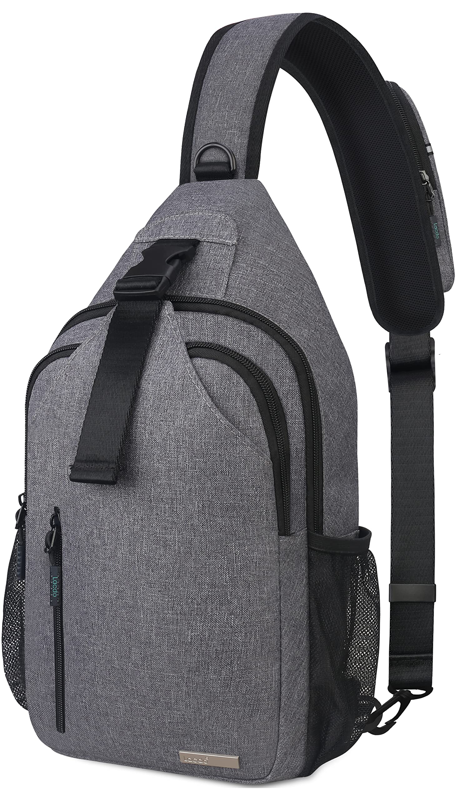 Borsello Uomo In Vera Pelle - Zaino Tracolla Resistente All'Acqua 30x15cm Per Sport E Viaggio - Foto 4