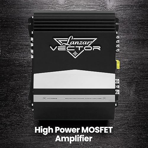 Miniatura 7 de Lanzar Jovial - Amplificador estéreo para automóvil de 2 canales, 36 W, alta potencia, sonido de audio de 2 canales, caja de amplificador de altavoz