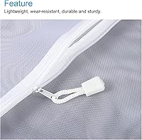 Vista 4 de MECCANIXITY Bolsas de malla con cremallera, estuche de nailon A4 con cremallera, bolsillos de almacenamiento para accesorios de oficina de viaje