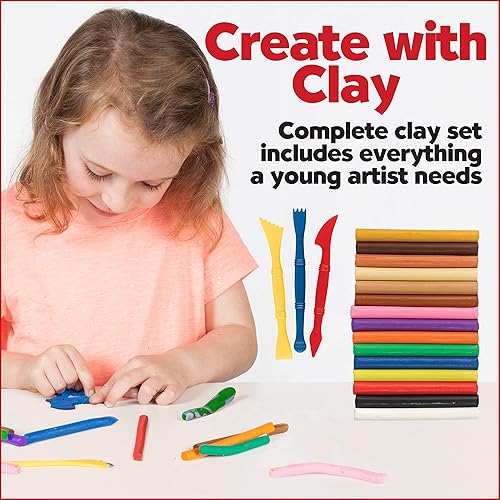 Miniatura 9 de Faber-Castell Do Art Create with Clay - Juego de arcilla para modelar para niños, arcilla suave, nunca se seca