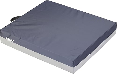 Miniatura 2 de Drive Medical 14878 Skin Protection Gel E - Cojín para silla de ruedas, azul, 18 pulgadas de largo x 18 pulgadas de ancho x 3 pulgadas de alto